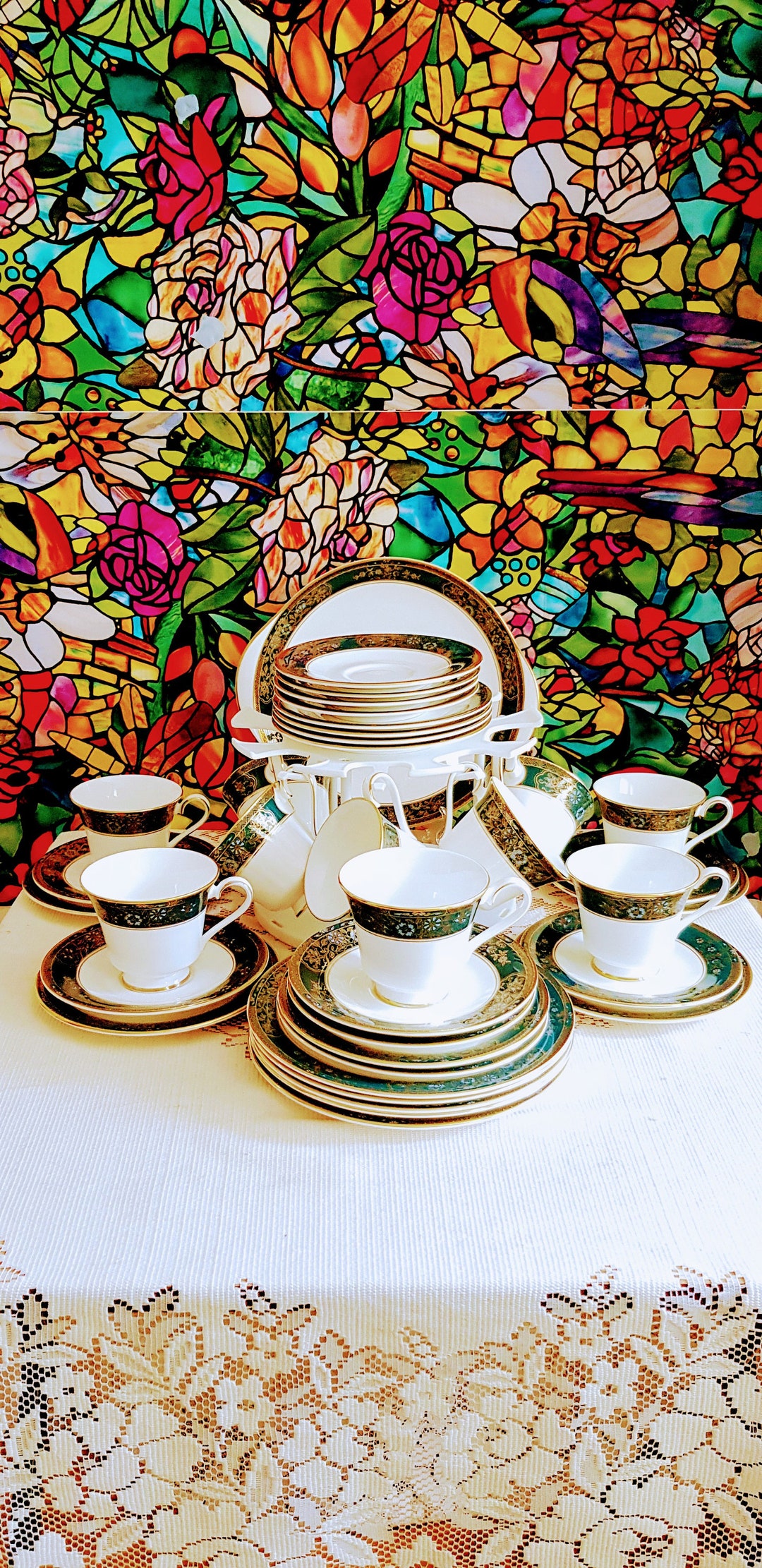 Vintage Royal Doulton Carlyle Tea Set Tea Cups Saucers Etsy