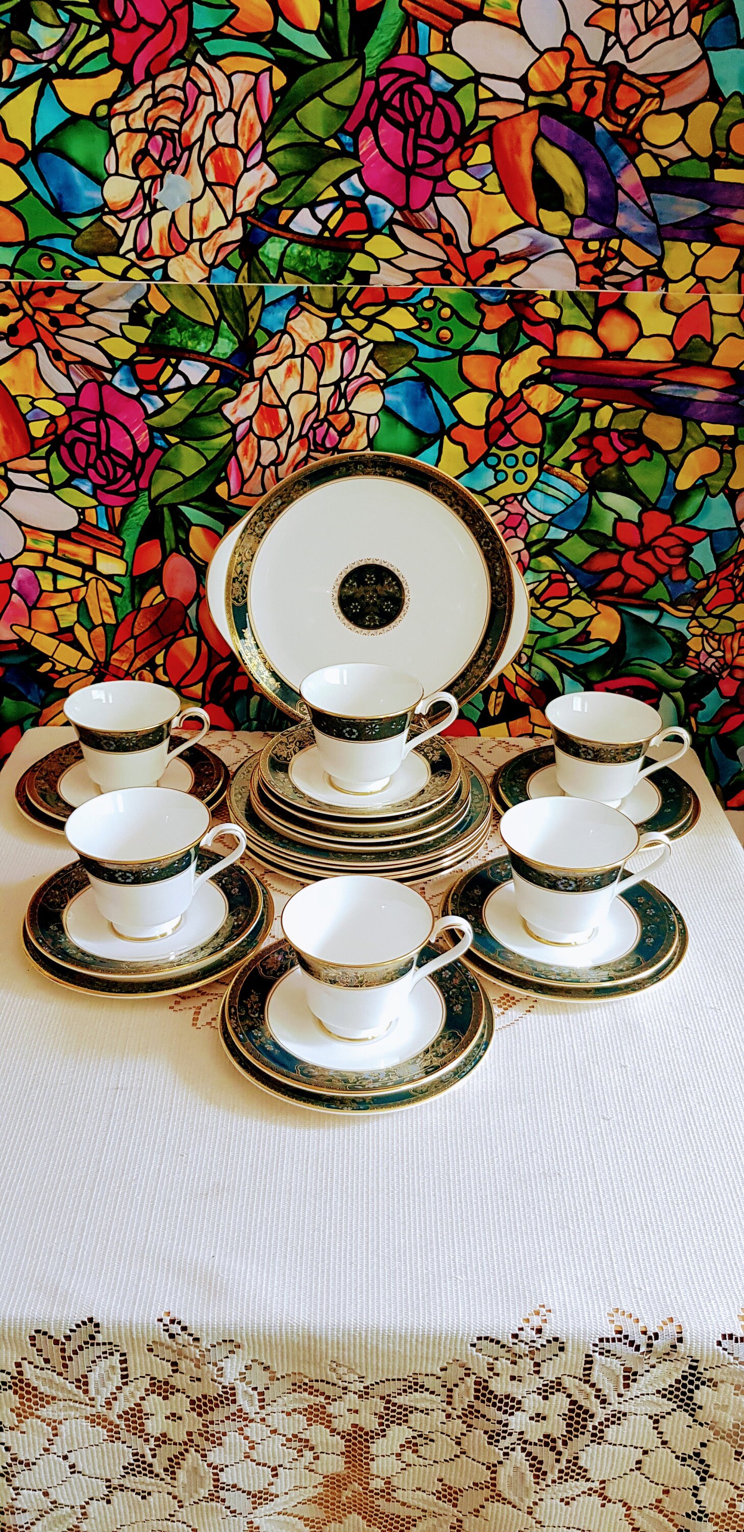 Vintage Royal Doulton Carlyle Tea Set Tea Cups Saucers Etsy