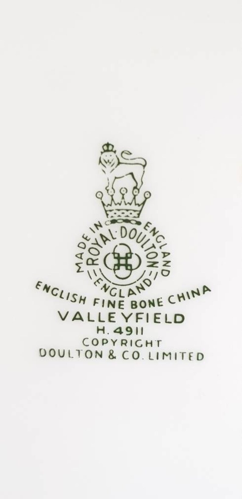 Rare Vintage Royal Doulton Valleyfield Pattern H4911 Salad Plates 8 12