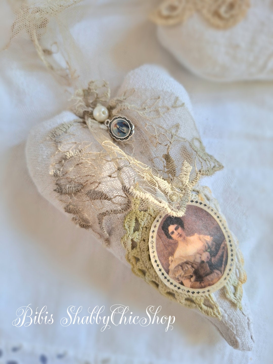 Shabby chic Herz, Nostalgisches Valentins Herz, - Etsy.de