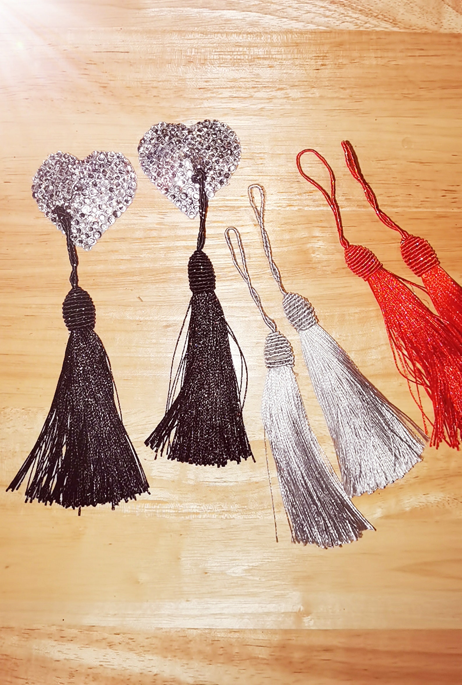 Handmade Nipple Tassels with 3 sets coloured tassels Etsy