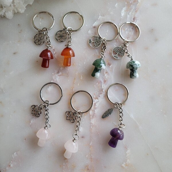Mushroom Keychain Etsy