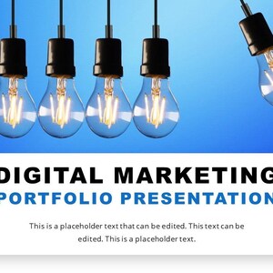Digital Marketing Portfolio Presentation Template