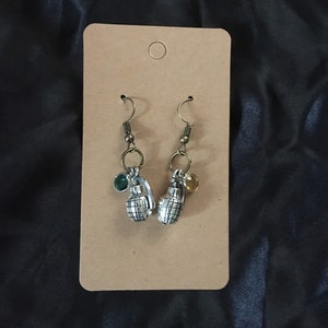 Hero Grenade Earrings