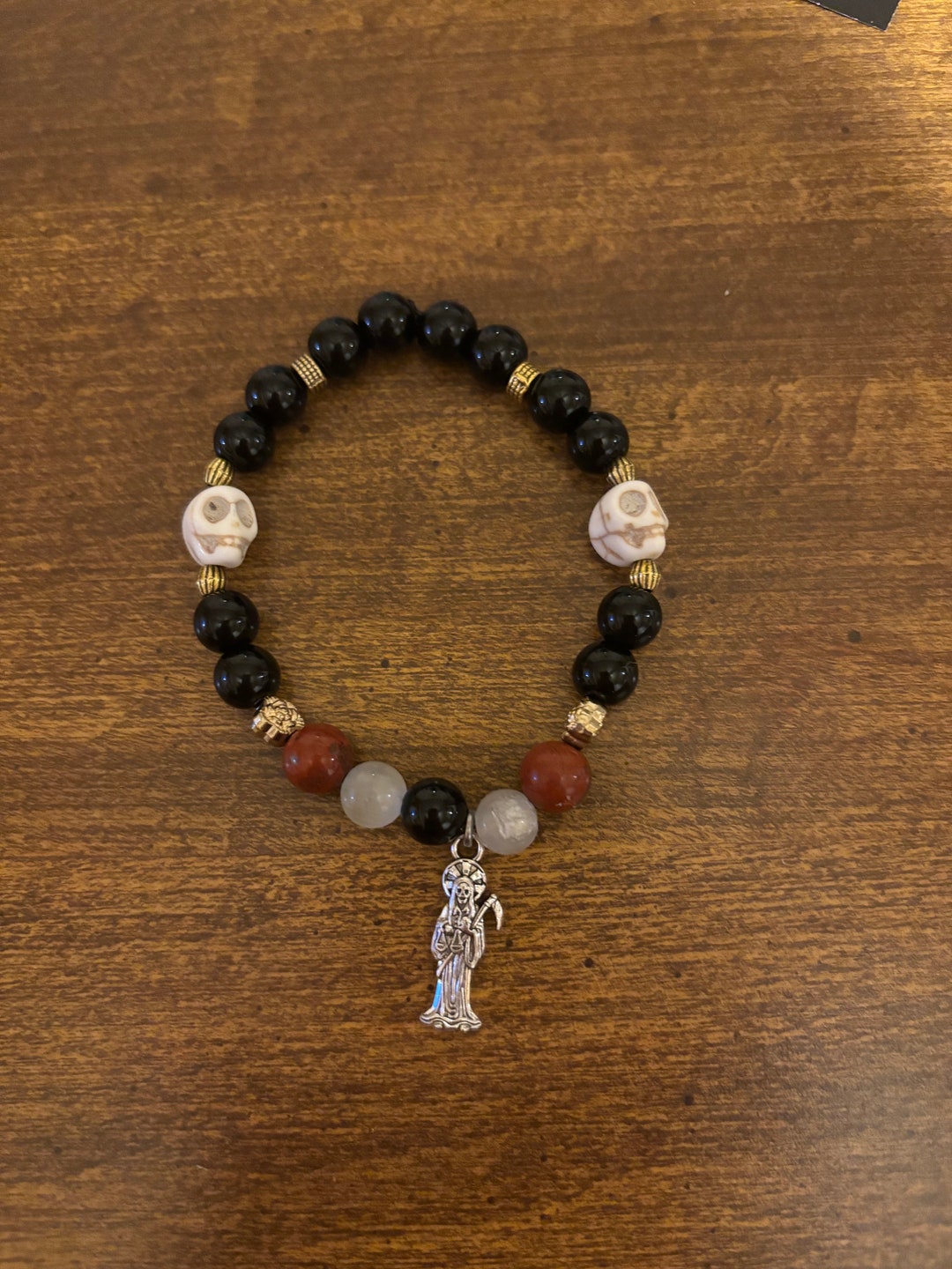 Santa Muerte Devotional Bracelet - Etsy