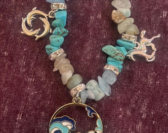 Poseidon Greek God of the Sea Inspired Bracelet