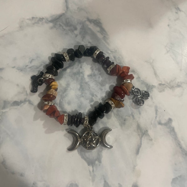 The Morrigan Gemstone Devotional Bracelet