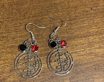 Asmodeus Sigil Devotional Earrings