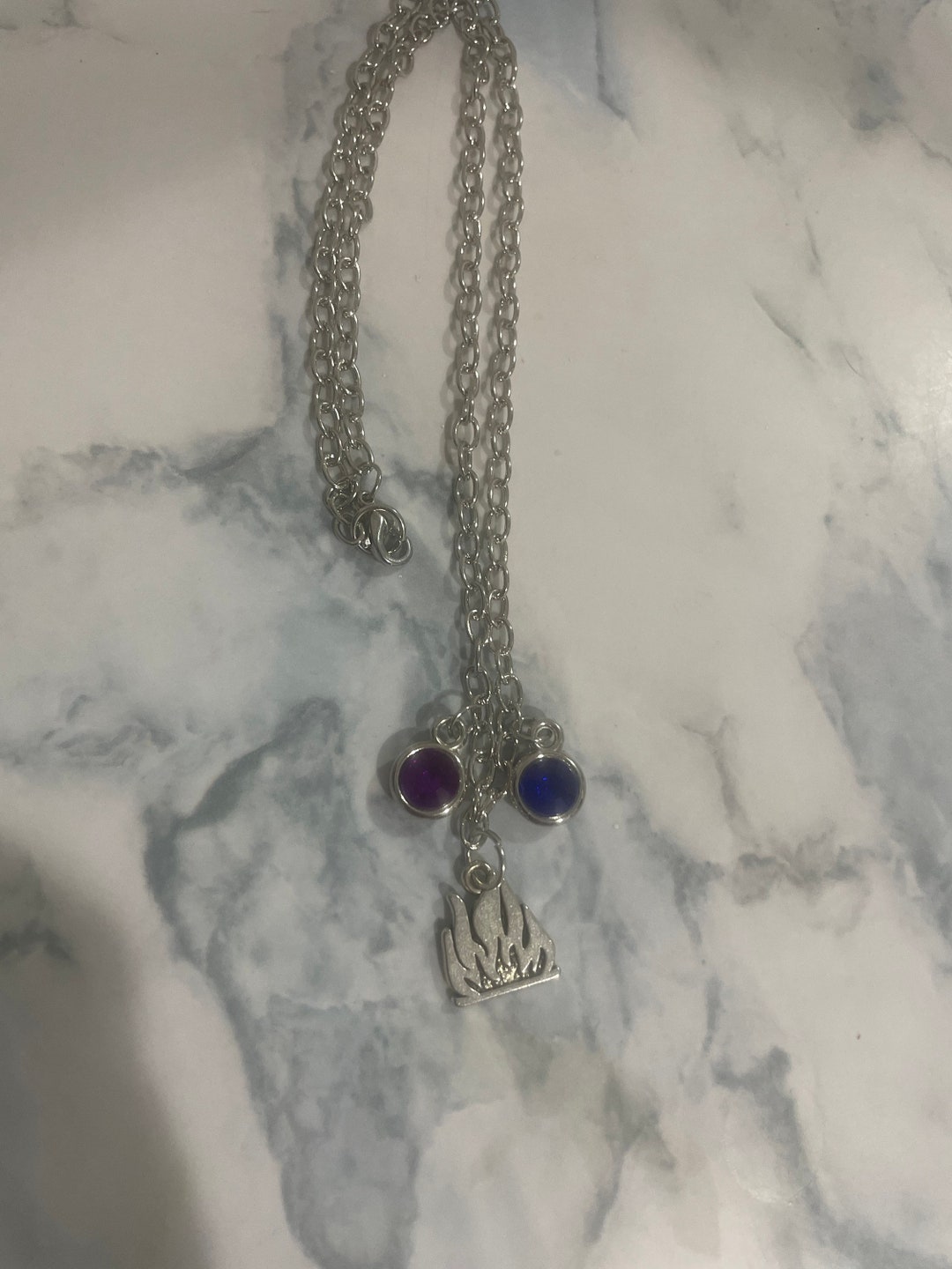 Hero Blue Fire Necklace - Etsy