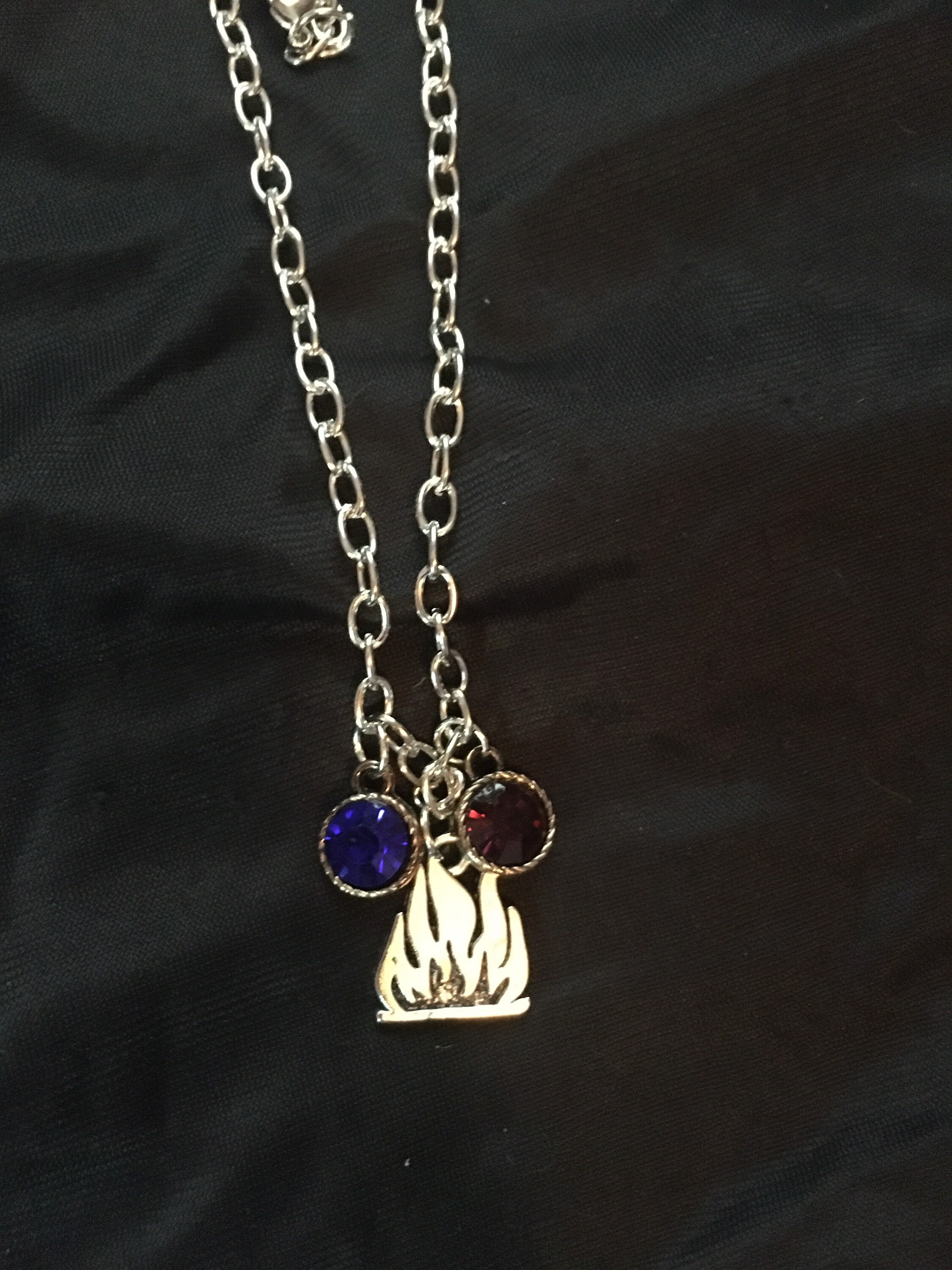 Dabi Blue Fire Necklace - Etsy
