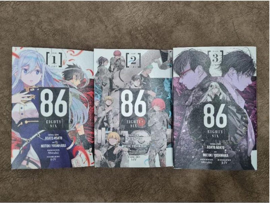 86 Eighty Six Comic Manga Vol 1 - Vol 3 (end) English Full Set