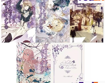 Violet Evergarden Vol 1 - Vol 5 English Light Novel Books by Kana Akatsuki