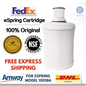 Amway ESpring Replacement Water Filter Purifier Cartridge with Pre Filter UV Technology 100186 / 100186M