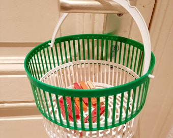 vintage clothespin basket