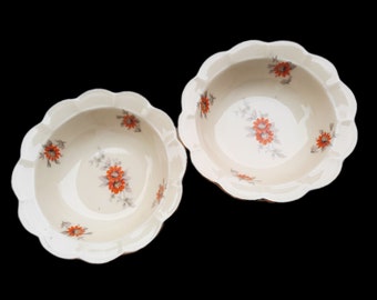 vintage bowls * porcelain flowers