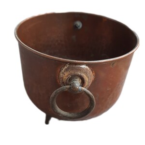 vintage planter brass image 3