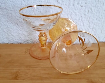 Verres à liqueur motif années 60