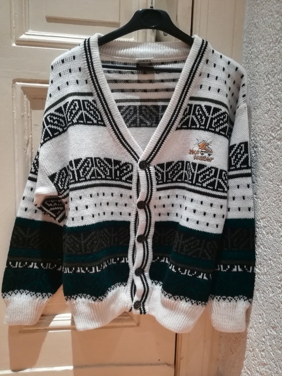 vintage Strickjacke * 80er chic