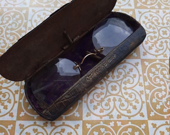 vintage glasses & case