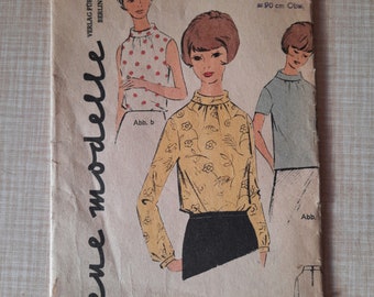 vintage sewing pattern * blouse