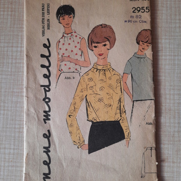 vintage Schnittmuster * Bluse