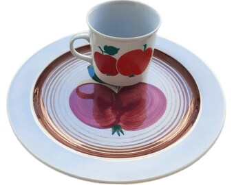 vintage tableware * apples