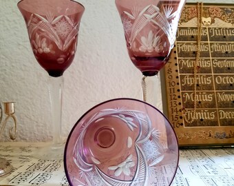 70s GDR glasses * Roman purple