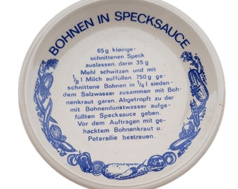 original DDR plate* with recipe print