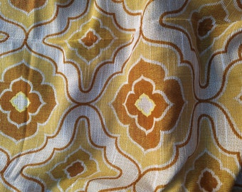 vintage curtain fabric * pattern 70s