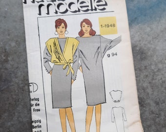 vintage sewing pattern * dress and top