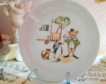 vintage soup plate * Clown