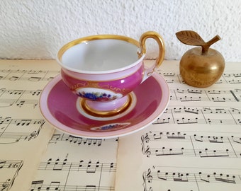 vintage collecting cups * pink