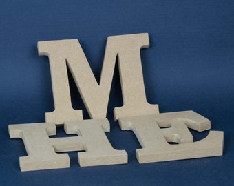 Holzbuchstaben roh auch große Buchstaben bis 35 cm hoch in 12 mm stärke