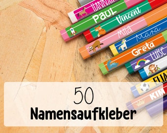 Personalized School Set School Stickers Pen Stickers Pack of 50