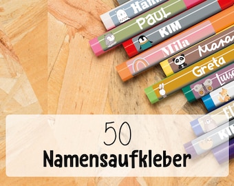 Personalized School Set School Stickers Pen Stickers Pack of 50