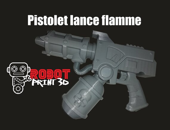 V2 Warhammer 40k Flame Launcher Pistol Etsy