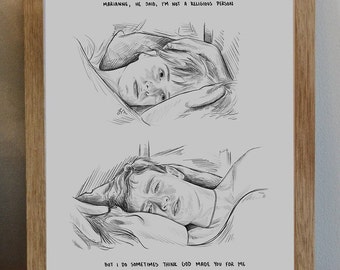 Normal People, Marianne and Connell, Art Print