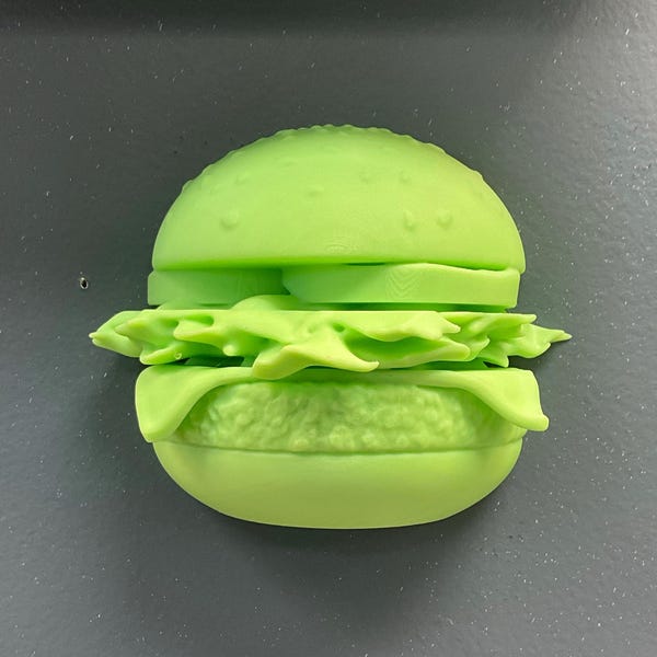 Glow in the Dark Cheesburger Blacklight Wall Decor