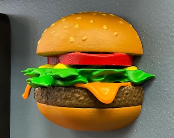 Life Size 3D Cheeseburger Kitchen Wall Decor