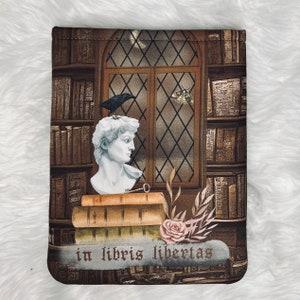 In Libris Libertas Dark Academia-boekhoes. Bijpassende kunstkaart beschikbaar.