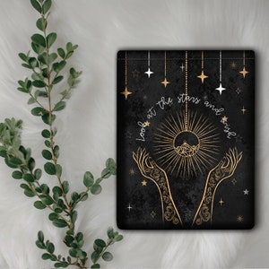 Look At The Stars And Wish ACOMAF Rhys and Feyre Book Sleeve, Stars and Wishes of Dreams Coming True Book Pouch.