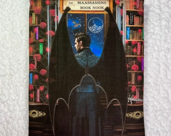 Book Nook Maassassins Library Trove Book Sleeve. Rhysand Night Court Bookshelf Collection.