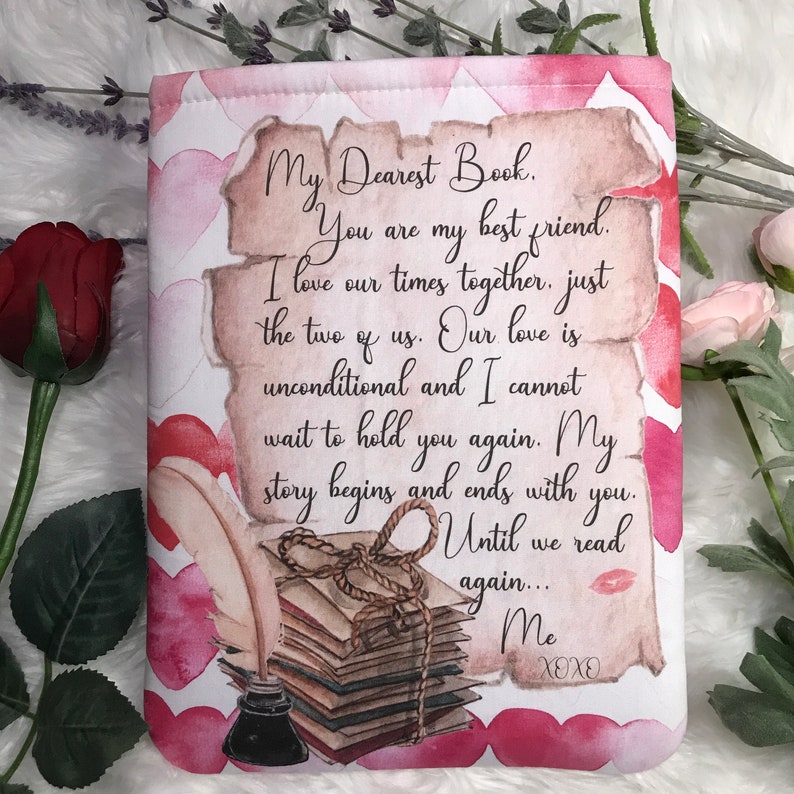 My Dearest Book Padded Book Sleeve With Lining Clever Etsy