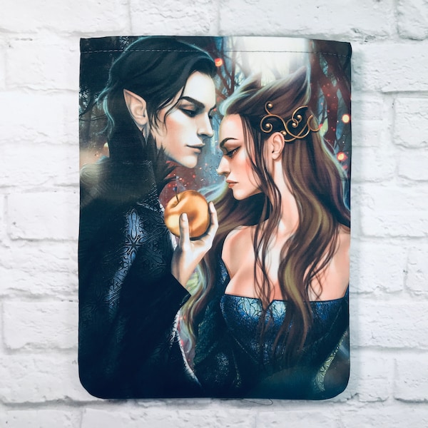 Cruel Prince Jude and Cardan Fantasy Romance Book Sleeve. Morgana0anagrom Exclusive Illustration Device Pouch.