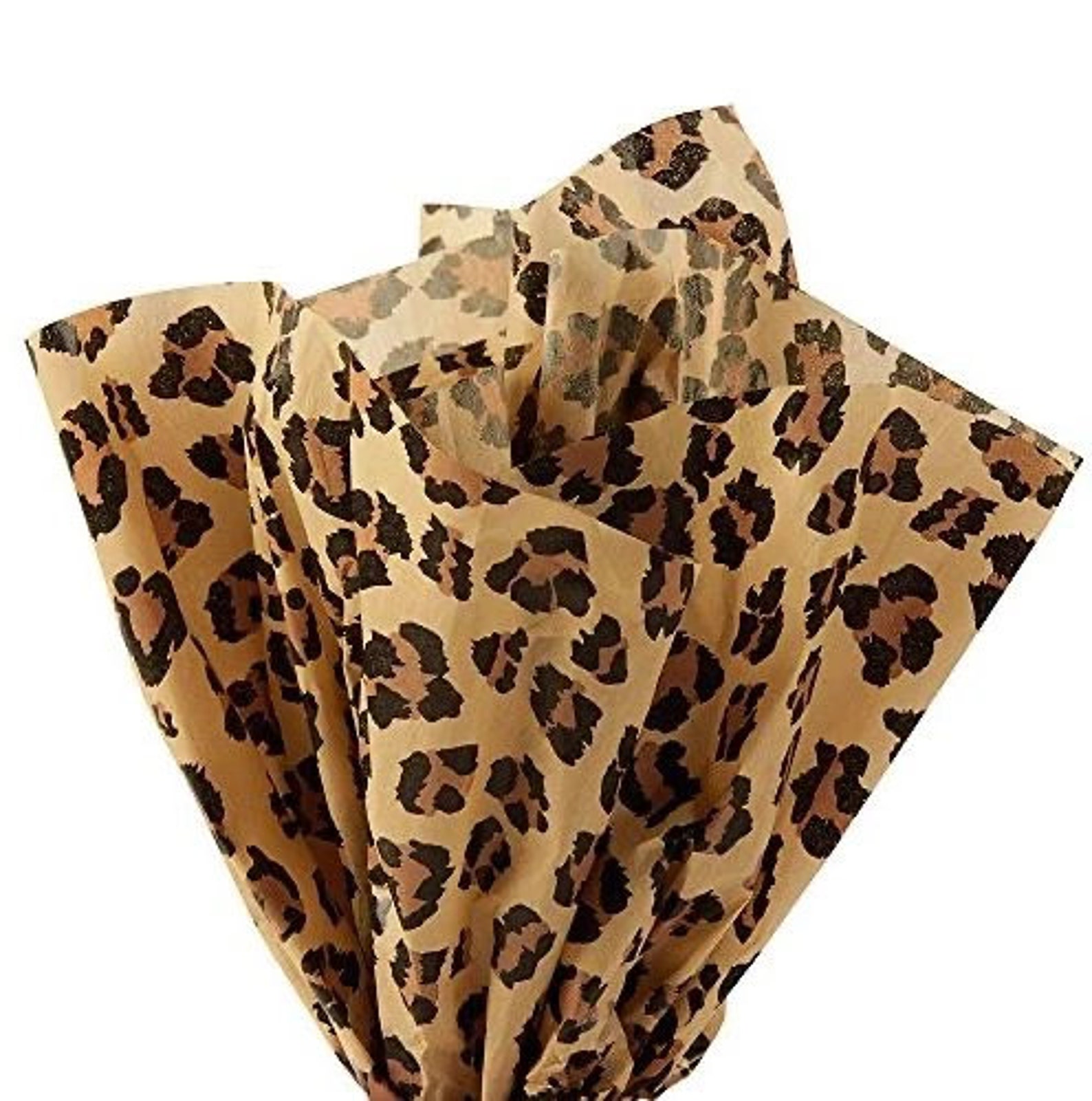 20x30 Black and Tan Leopard Cheetah Print Exclusive Tissue | Etsy