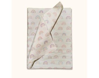 15ct 20x30 Under the Pink Rainbow Print Tissue Paper, Premium Tissue Paper, Boutique Tissue Paper