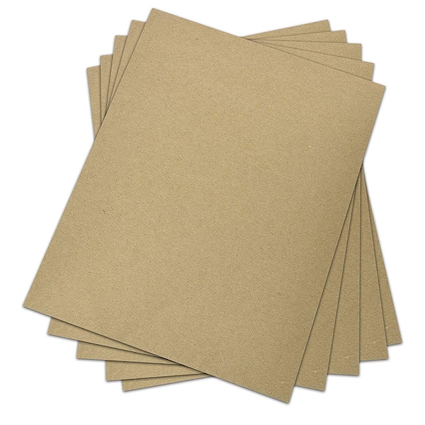 25ct 6" x 9" Thick Chipboard Squares, 32pt  1.27 mm Thick Chipboard, Recycled Chip Board, Kraft Brown