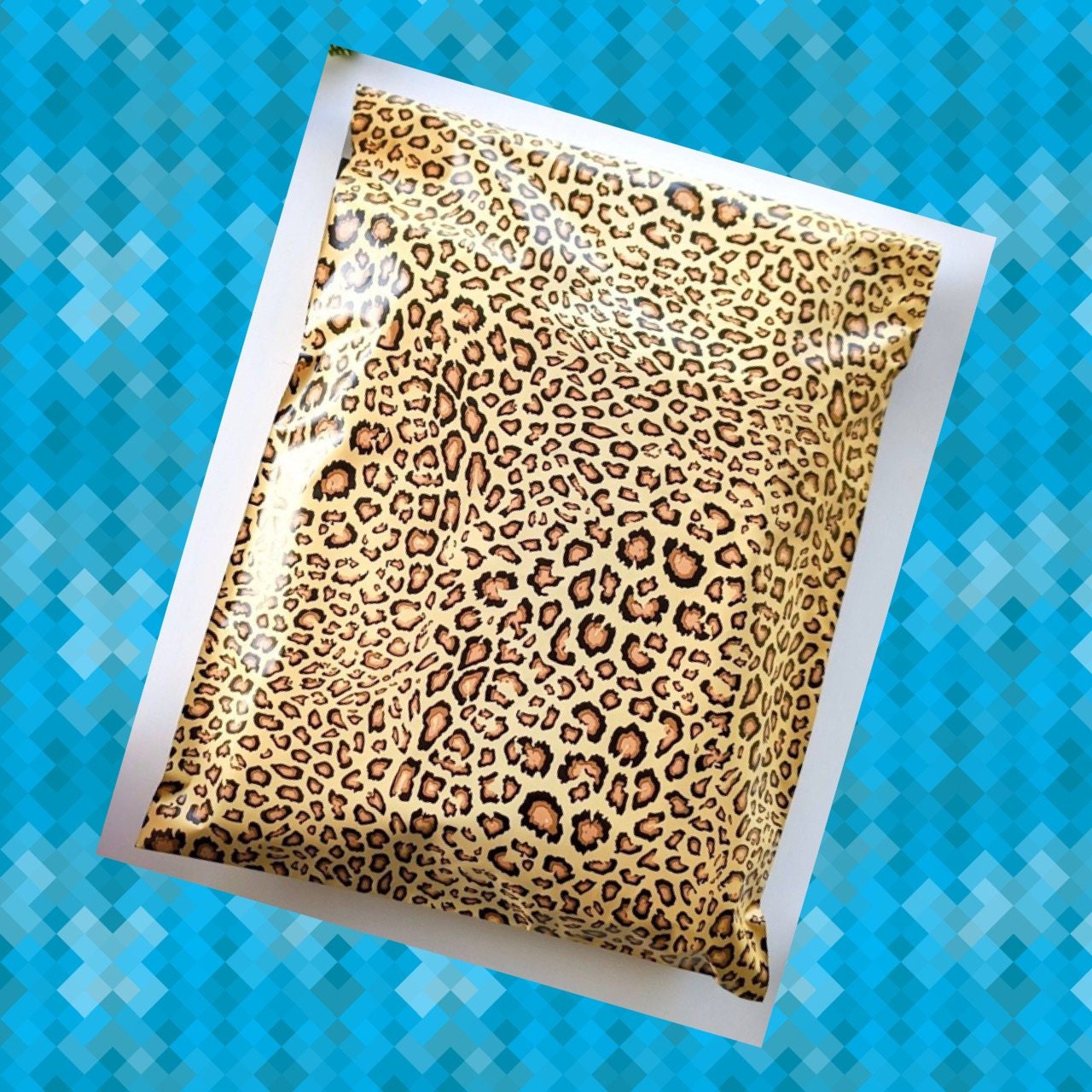 leopard print poly mailers