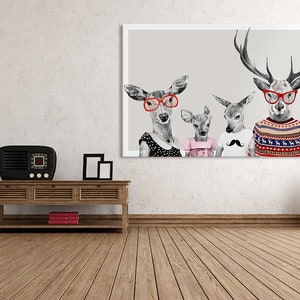 Deer wall decor 120x80 cm FAMILY 22: 02177 image 2