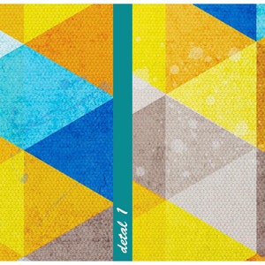 Painting on canvas 150X60cm ABSTRACT TRIANGLES 02107 image 4